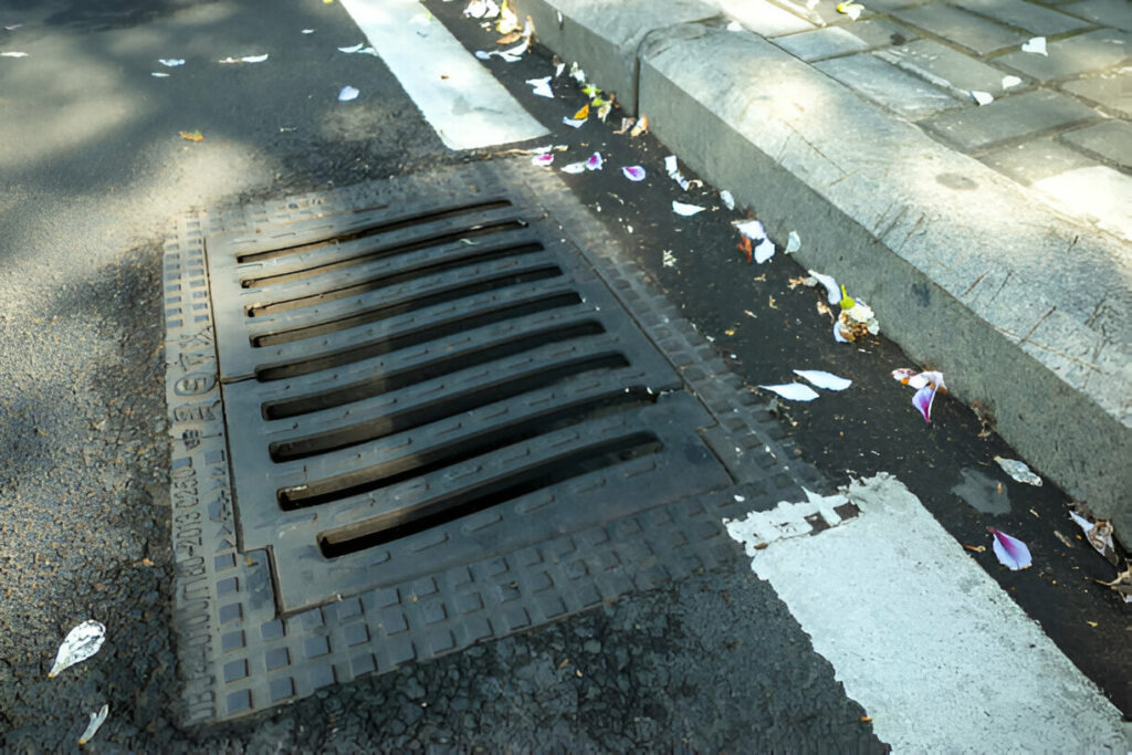 Blocked Road Drain