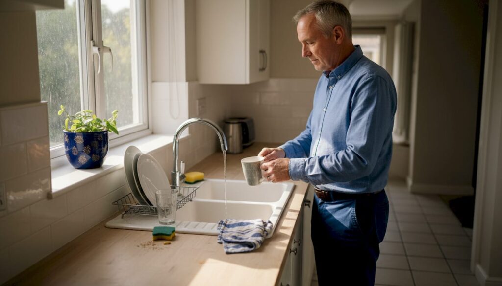 Homeowner notices slow-draining kitchen sink